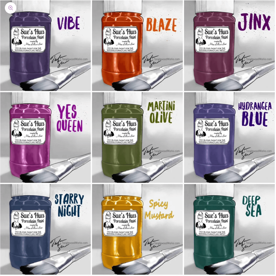 SUE'S HUES PORCELIAN PAINT