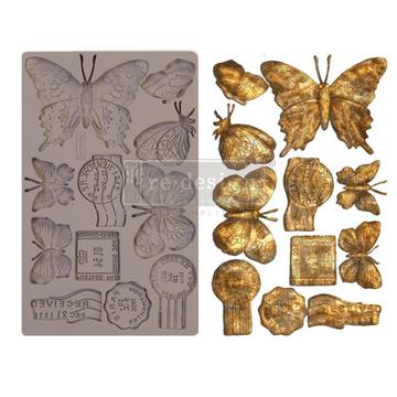 PRIMA REDESIGN DECOR MOULDS - BUTTERFLY IN FLIGHT 5x8