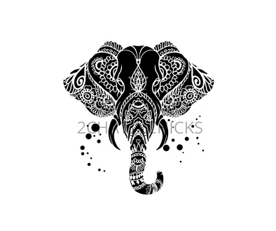 Simply Inked Tribal Temporary Tattoo Designs (Tribal Elephant Tattoo) :  Amazon.in: Beauty