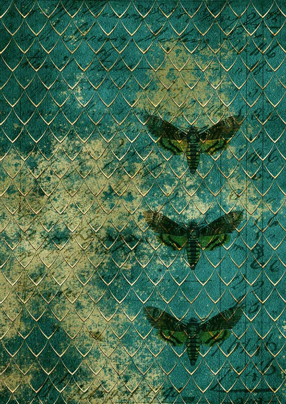 DECOUPAGE QUEEN DECOUPAGE PAPERS - DRAGON SCALES 0137