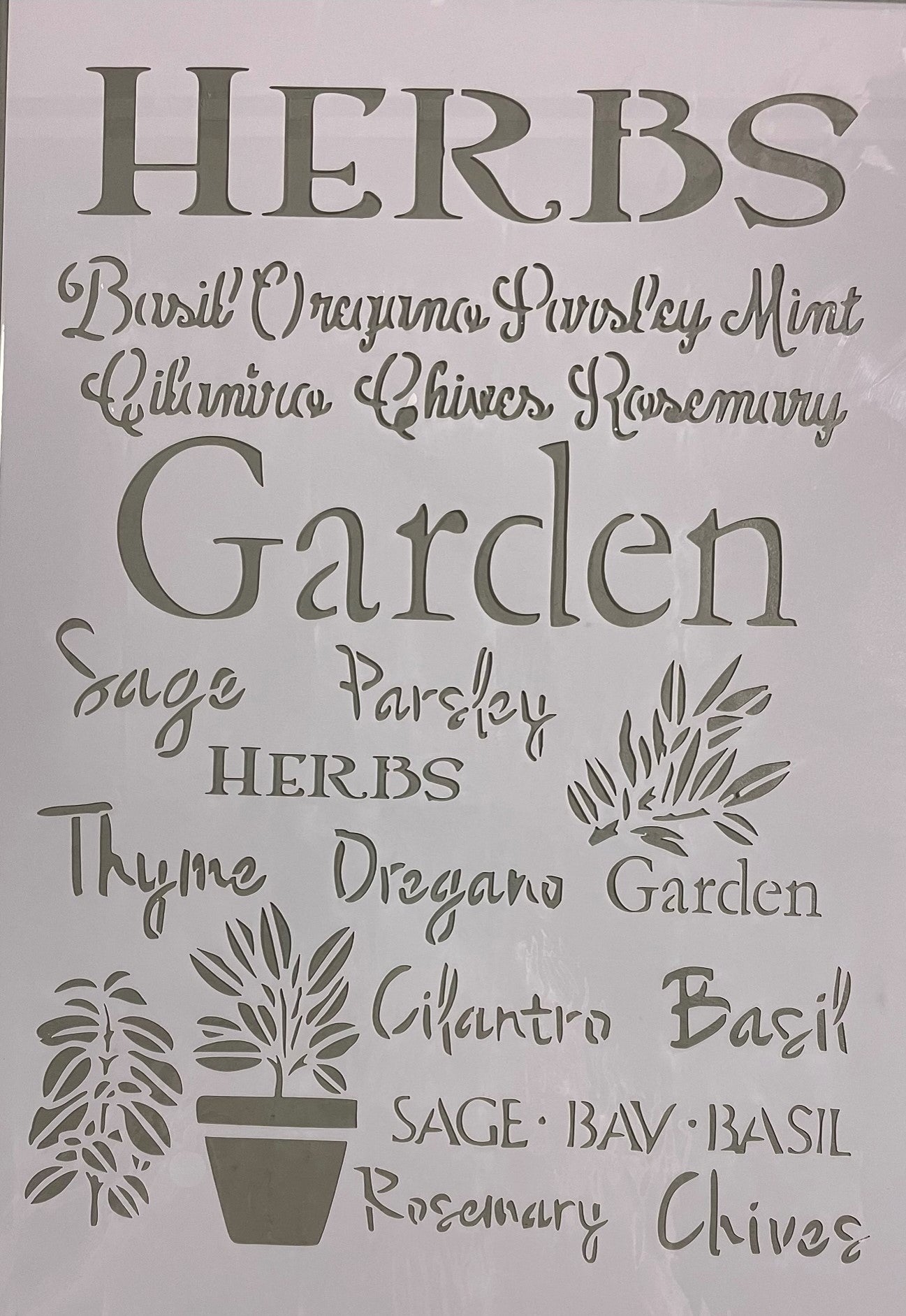 STENCILS HERBS GARDEN 8x11 – 2ChattyChicks stencils-herbs-garden-8x11-2chattychicks