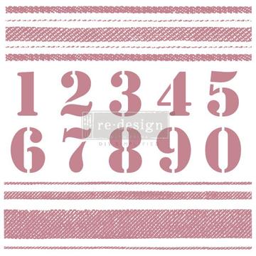 REDESIGN PRIMA CLEAR ALIGNED DÉCOR STAMPS - STRIPES