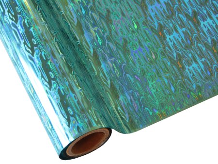 FOIL WATERFALL TEAL HOLOGRAPHIC