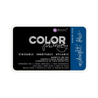 REDESIGN PRIMA CLEAR ALIGNED DÉCOR STAMPS INKS - MIDNIGHT BLUE